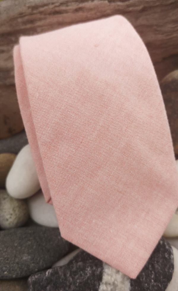 corbatas hombre delgadas de algodón pastel rosadas salmón lila verde agua celeste amarillo vainilla