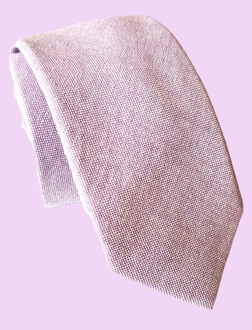 corbata algodon lila