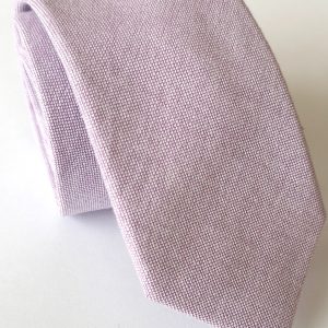 corbata algodón lila