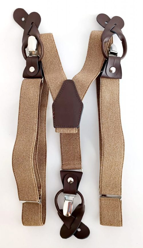 Suspensor doble broche canela