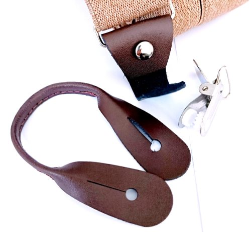 Suspensor doble broche canela - Imagen 3