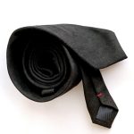 Corbata negra gamuza - Imagen 2