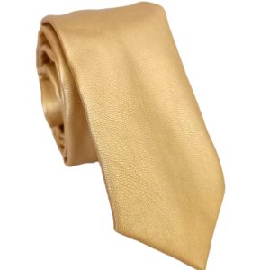 corbata delgada dorada