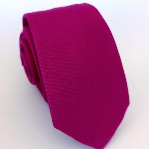 corbata algodon rojo purpura