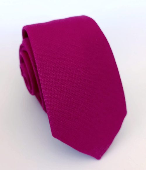 corbata algodon rojo purpura