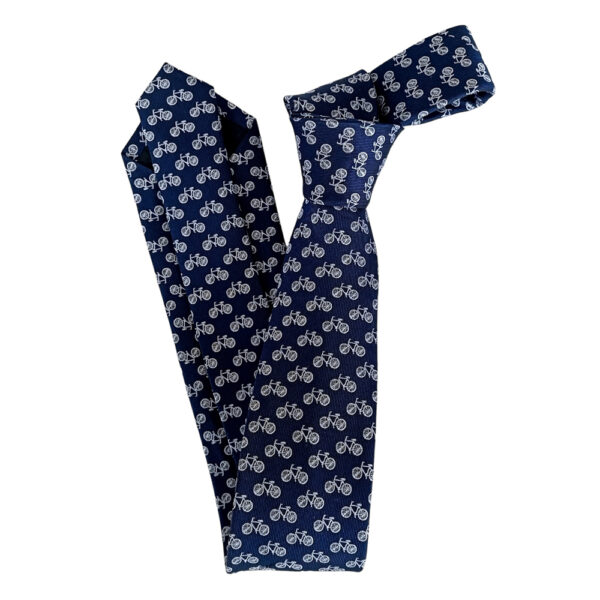 corbata seda tejida bicicletas