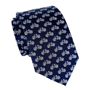 corbata seda tejida bicicletas