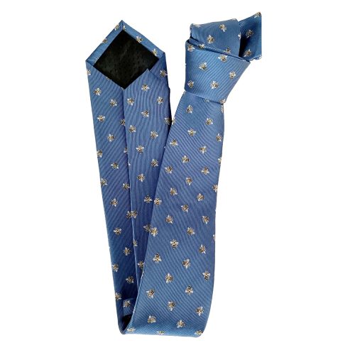corbata seda tejida abejas