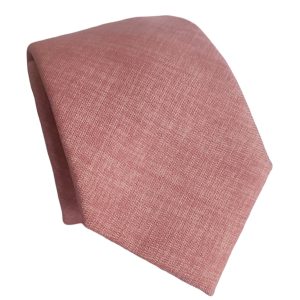 corbata algodon coral