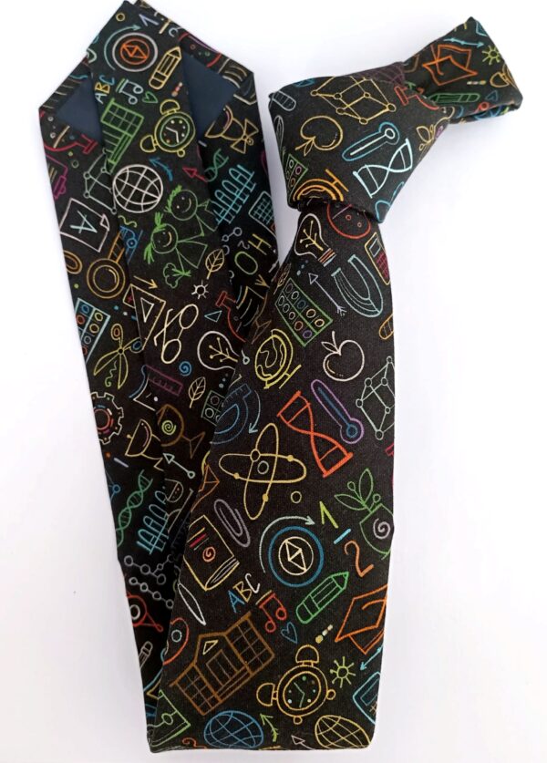 corbata algodon negra simbolos