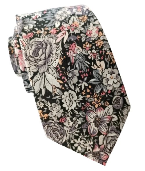 corbata flores