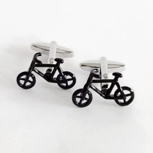 Colleras metalicas esmaltadas negras bicicletas