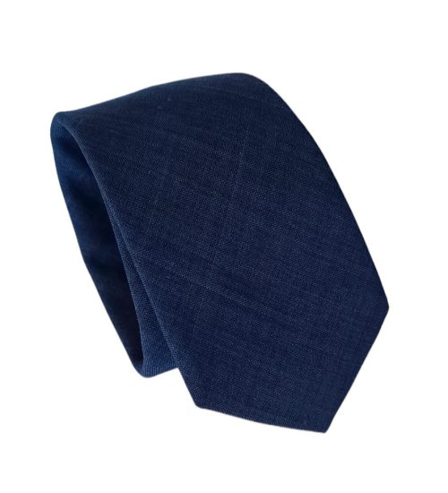 Corbata algodón Azul marino