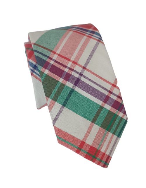 corbata algodon escoces