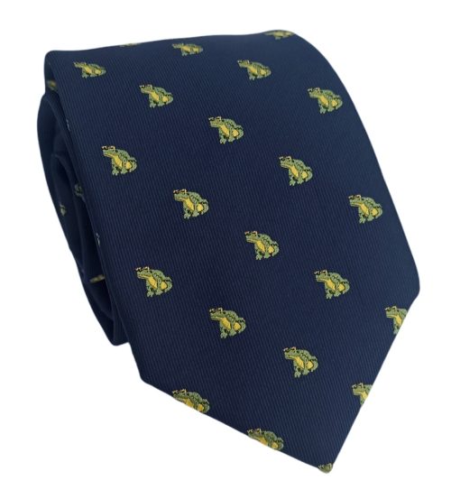 corbata azul marino ranitas