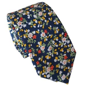corbata algodon floral Max