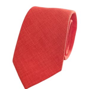 corbata algodon naranjo