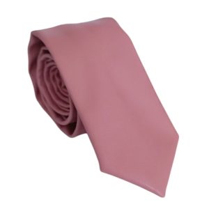 corbata ecocuero delgada rosada