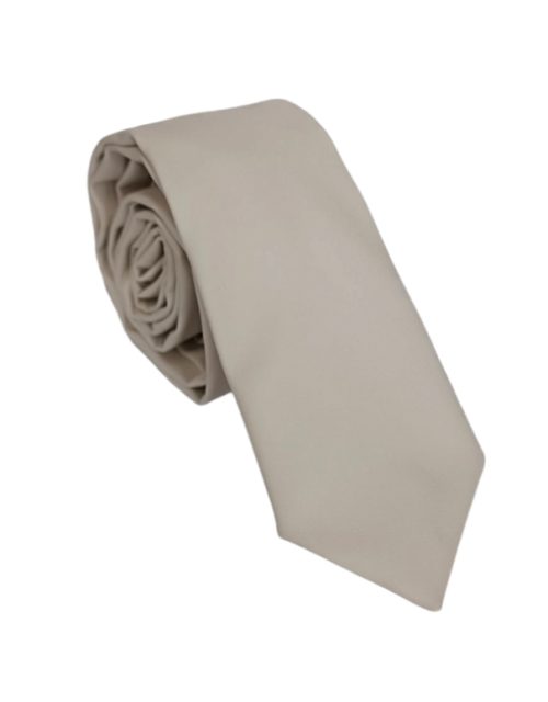 corbata ecocuero ultra delgada cruda