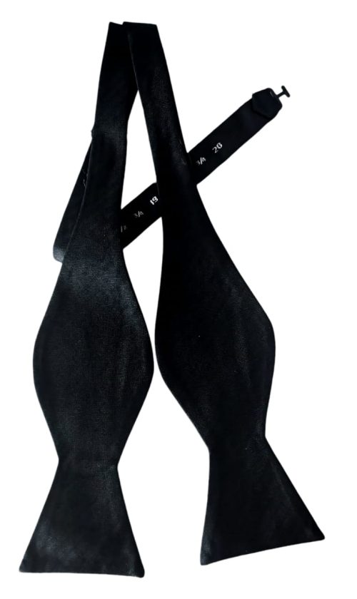 corbatin de lazo seda Negro