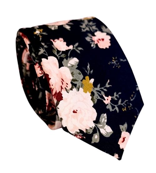 Corbata algodón Rosagrey