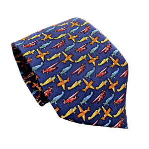 corbata vintage aviones
