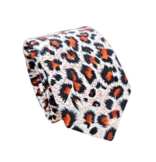 corbata algodpn animal print