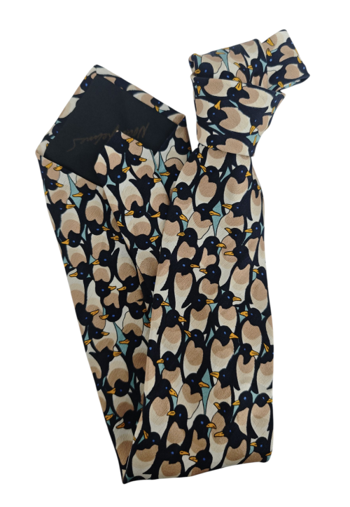 corbata vintage pinguinos