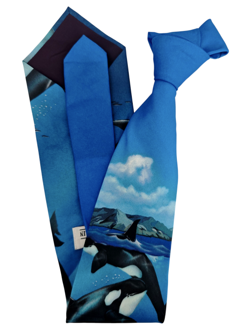 corbata vintage ballenas