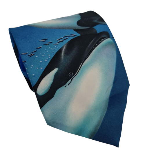 corbata vintage ballenas