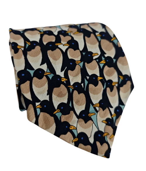 corbata vintage pinguinos