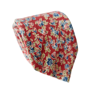 corbata floral vintage de seda