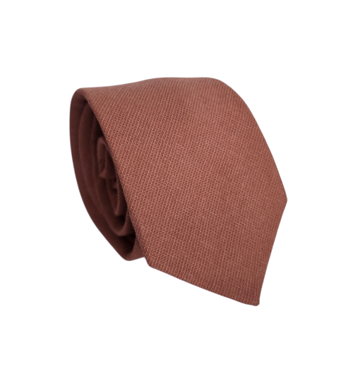 corbata algodon lisa rosado viejo