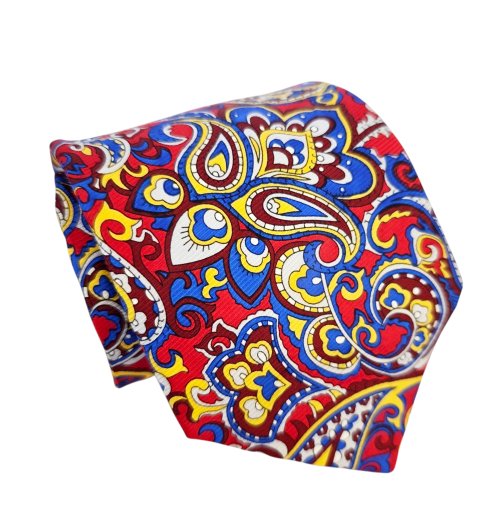 corbata vintage multicolor