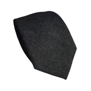 corbata juvenil algodon liso negro jeans