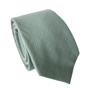 corbata juvenil verde algodon liso