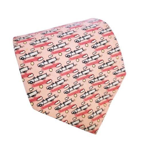 corbata vintage rosada