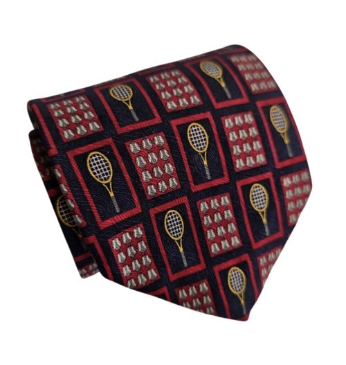 corbata vintage seda tenis