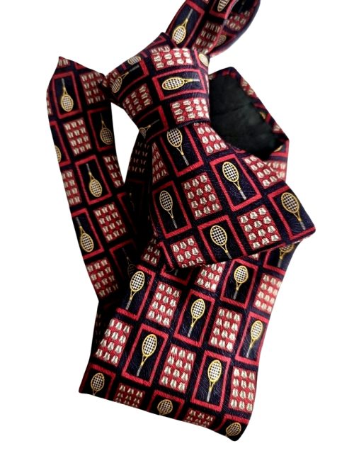 corbata vintage seda tenis