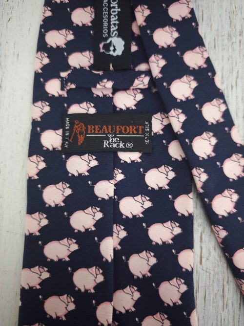 corbata vintage cerditos