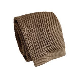 corbata tejida punta recta