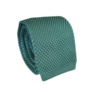 corbata tejida punta recta