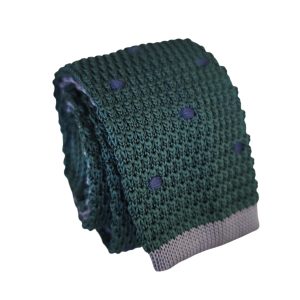 corbata tejida punta recta