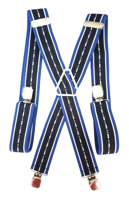 Suspensor azul líneas 4 broches
