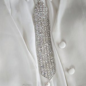 corbata strass fantasia