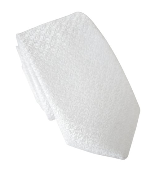 corbata delgada blanca