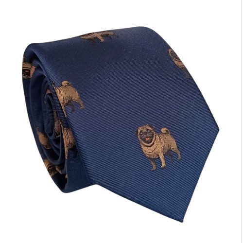 Corbata seda Pug
