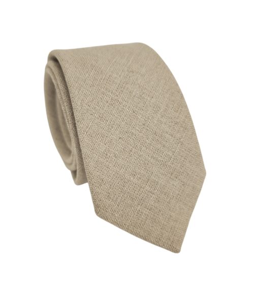 Corbata Lino Beige