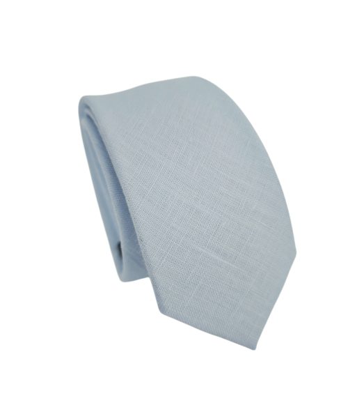 Corbata Lino celeste
