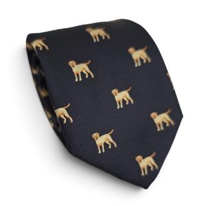 corbata tejida perritos labrador